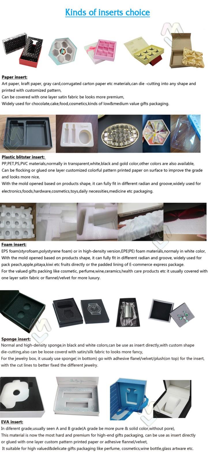 kinds of inserts choice for gift box2-2