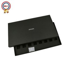 Qapaqlı mat qara karton qutusu olan hədiyyə qutusu
